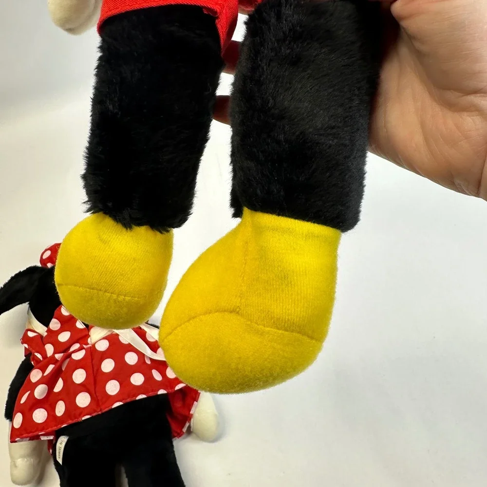 Vintage Disney Mickey and Minnie Mouse Plush‎ Stuffed Animal Set 16 Inch Taiwan